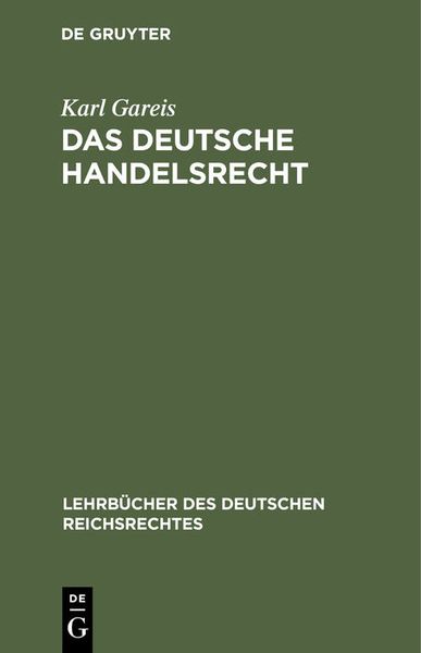 Produktbild: Das deutsche Handelsrecht