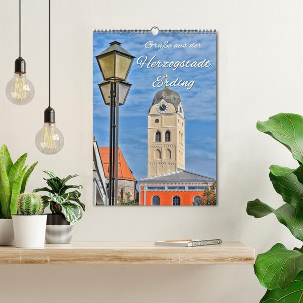 Produktbild: Gr&uuml;&szlig;e aus der Herzogstadt Erding (Wandkalender 2026 DIN A3 hoch), CALVENDO Monatskalender