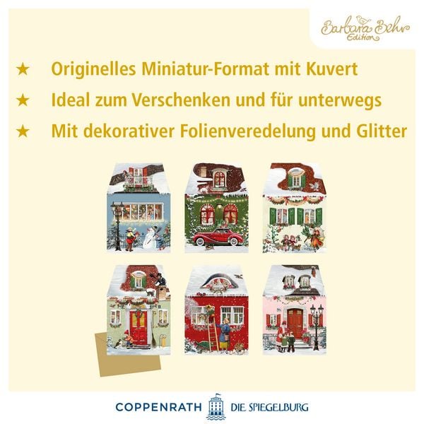Produktbild: Miniatur-Adventskalender &ndash; Weihnachtsh&auml;uschen