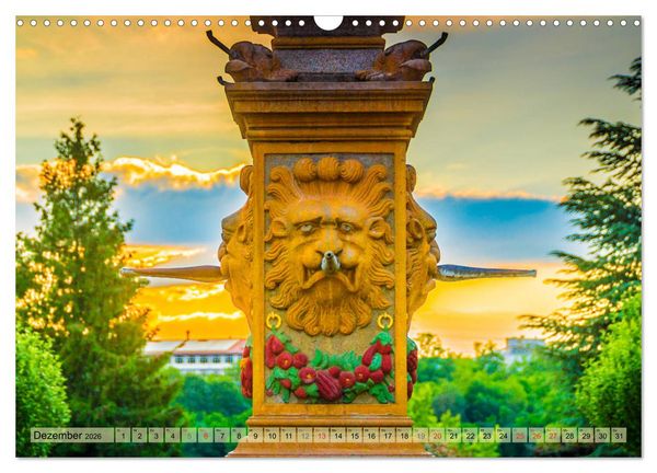 Produktbild: Leonberg - Altstadt in Abendstimmung (Wandkalender 2026 DIN A3 quer), CALVENDO Monatskalender