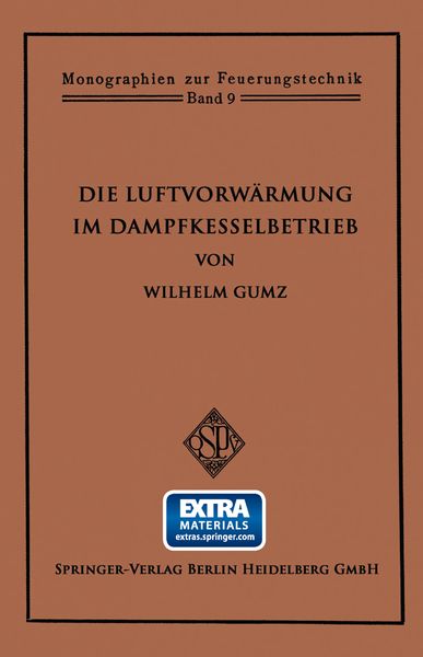Produktbild: Die Luftvorw&auml;rmung im Dampfkesselbetrieb
