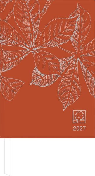 Produktbild: Taschenkalender 1T/1S chestnut Blauer Engel 2027
