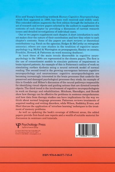 Produktbild: Human Cognitive Neuropsychology