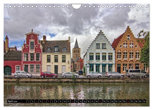 Produktbild: Stadtansichten Br&uuml;gge - das Venedig des Nordens (Wandkalender 2026 DIN A4 quer), CALVENDO Monatskalender