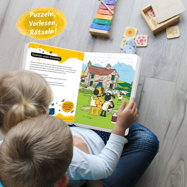 Produktbild: Tr&ouml;tsch Shaun das Schaf Puzzlebuch