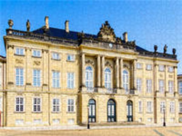 CALVENDO Puzzle Kopenhagen Schloss Amalienborg | 1000 Teile Lege-Größe 64x48cm Foto-Puzzle für glückliche Stunden