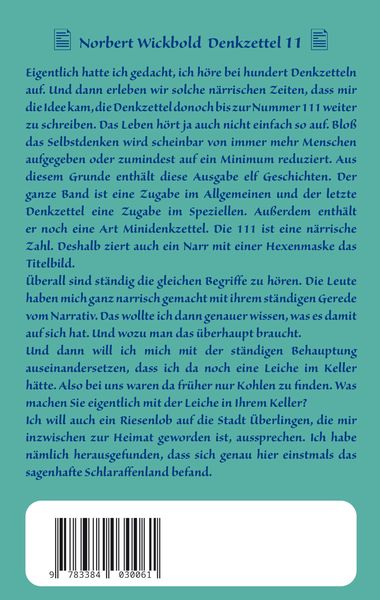 Produktbild: Norbert Wickbold Denkzettel 11
