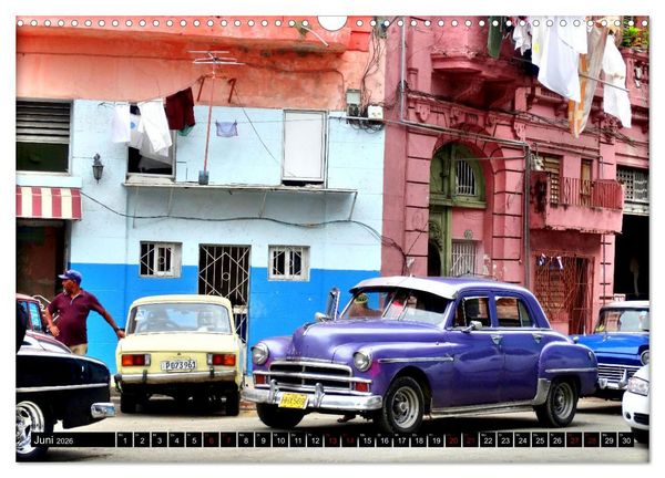 Produktbild: PLYMOUTH '50 - Ein US-Oldtimer in Havanna (Wandkalender 2026 DIN A3 quer), CALVENDO Monatskalender