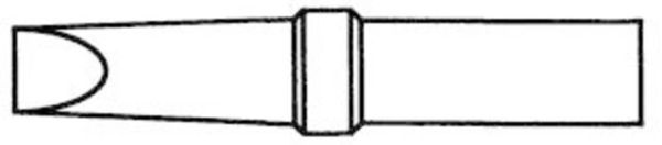 Weller 4ETE-1 Lötspitze Flachform Spitzen-Größe 5.6mm Inhalt 1St.