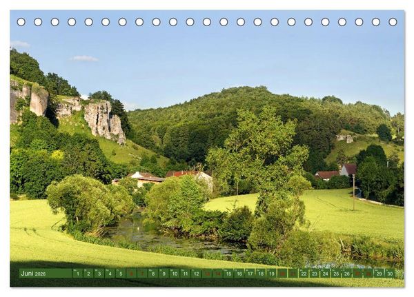 Produktbild: Landschaften im Altm&uuml;hltal (Tischkalender 2026 DIN A5 quer), CALVENDO Monatskalender