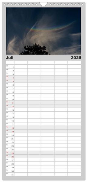 Produktbild: Familienplaner 2026 - Licht des Nordens mit 5 Spalten (Wandkalender, 21 x 45 cm) CALVENDO