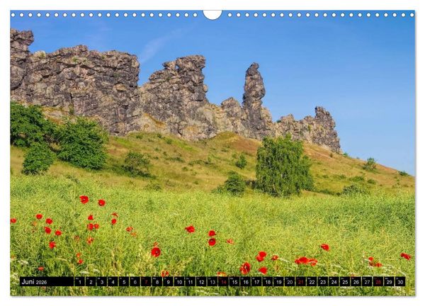 Produktbild: Die Teufelsmauer - Bizarre Felsformationen im Harz (Wandkalender 2026 DIN A3 quer), CALVENDO Monatskalender