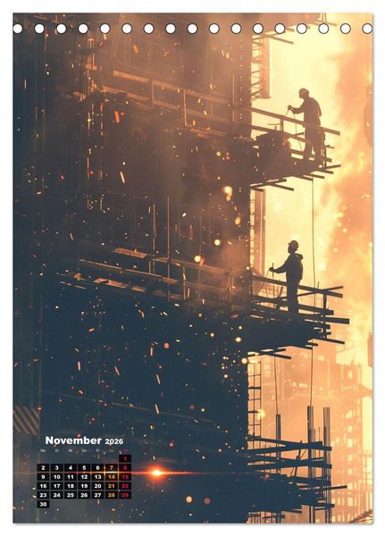 Produktbild: Bauarbeiter - Mein Traumberuf (Tischkalender 2026 DIN A5 hoch), CALVENDO Monatskalender