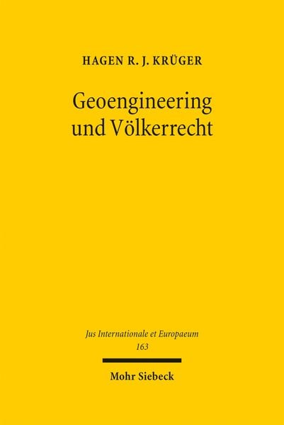 Produktbild: Geoengineering und V&ouml;lkerrecht