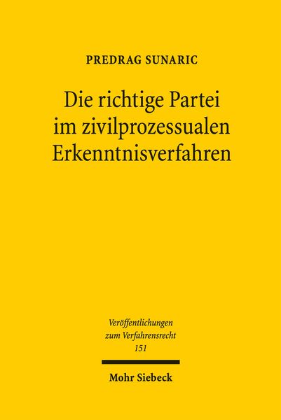 Produktbild: Die richtige Partei im zivilprozessualen Erkenntnisverfahren