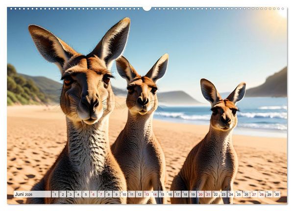 Produktbild: Die Welt der K&auml;ngurus (Wandkalender 2026 DIN A2 quer), CALVENDO Monatskalender