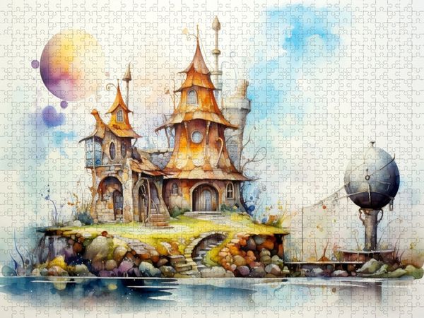 Produktbild: CALVENDO Puzzle Ein Motiv aus dem Kalender "Kuriose H&auml;user" | 1000 Teile Lege-Gr&ouml;&szlig;e 64x48cm Foto-Puzzle f&uuml;r gl&uuml;ckliche Stunden