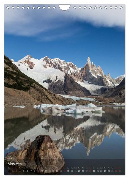 Produktbild: Majestic Mountains Cerro Torre & Fitzroy Patagonia / UK-Version (Wall Calendar 2027 DIN A4 portrait), CALVENDO 12 Month Wall Calendar