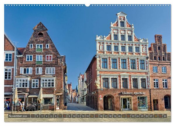 Produktbild: L&Uuml;NEBURG Ein- und Ausblicke von Andreas Voigt (Wandkalender 2026 DIN A2 quer), CALVENDO Monatskalender