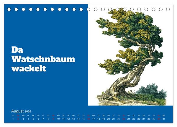 Produktbild: Gria&szlig; Eich! Bayern Kalender mit Dialekt und Mundart (Tischkalender 2026 DIN A5 quer), CALVENDO Monatskalender
