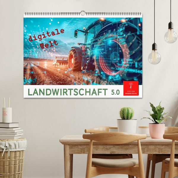 Produktbild: Landwirtschaft 5.0 - digitale Welt (Wandkalender 2026 DIN A2 quer), CALVENDO Monatskalender