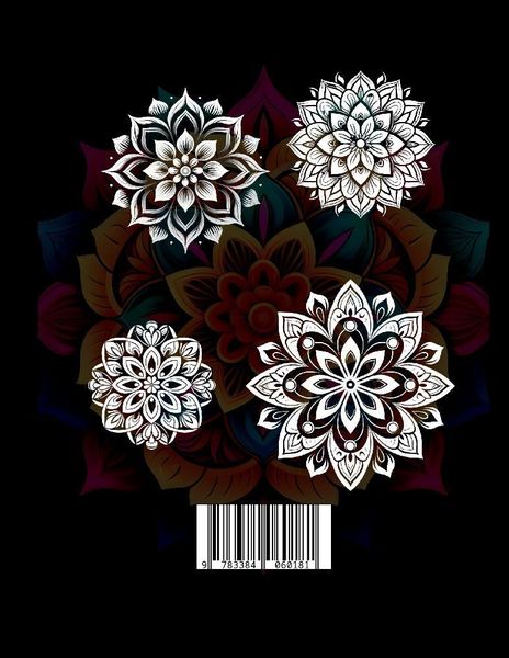 Produktbild: Schwarzes Mandala Malbuch