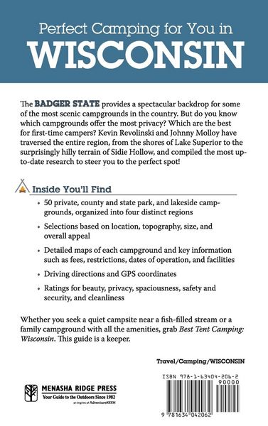 Produktbild: Best Tent Camping: Wisconsin