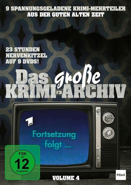Produktbild: Das gro&szlig;e Krimi-Archiv, Vol. 4 / 9 spannungsgeladene Krimi-Mehrteiler mit zahlreichen beliebten Fernsehstars! [9 DVDs]
