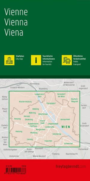 Produktbild: freytag & berndt Stadtplan Wien 1:25.000