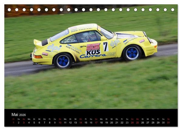 Produktbild: Bergrennen und Rallye im Porsche (Tischkalender 2026 DIN A5 quer), CALVENDO Monatskalender