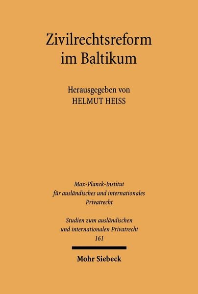 Produktbild: Zivilrechtsreform im Baltikum