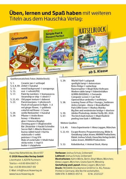 Produktbild: R&auml;tselblock ab 12 Jahre, Band 2