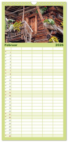 Produktbild: Familienplaner 2026 - Alte Zeitzeugen mit 5 Spalten (Wandkalender, 21 x 45 cm) CALVENDO