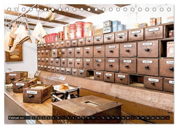 Produktbild: Kolonialwarenl&auml;den Zwischen Notwendigkeit und Luxus (Tischkalender 2027 DIN A5 quer), CALVENDO Monatskalender