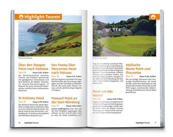 Produktbild: KOMPASS Wanderf&uuml;hrer Cornwall und Devon, 60 Touren mit Extra-Tourenkarte
