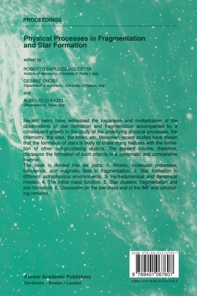 Produktbild: Physical Processes in Fragmentation and Star Formation