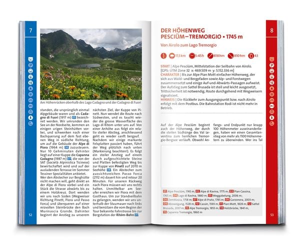 Produktbild: KOMPASS Wanderführer Tessin, 50 Touren mit Extra-Tourenkarte