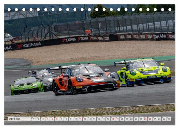 Produktbild: Super Sportwagen aus Zuffenhausen beim GT MASTERS (Tischkalender 2026 DIN A5 quer), CALVENDO Monatskalender
