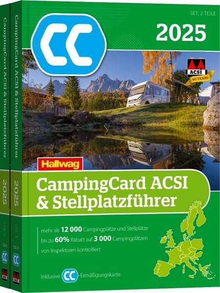 Produktbild: ACSI CampingCard & Stellplatzf&uuml;hrer 2025