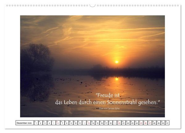 Produktbild: Zitate - Sammlung (hochwertiger Premium Wandkalender 2026 DIN A2 quer), Kunstdruck in Hochglanz