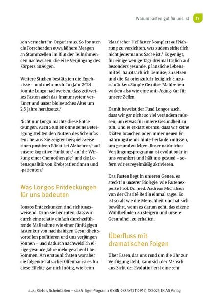 Produktbild: Scheinfasten - das 5-Tage-Programm