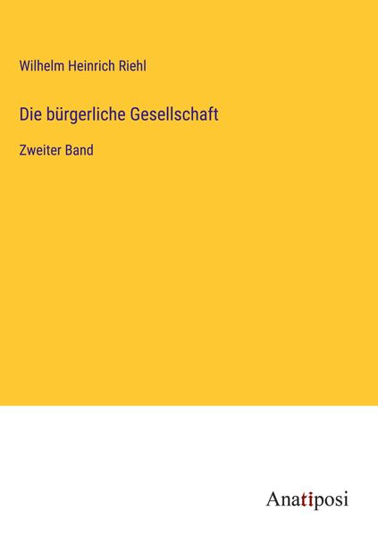 Produktbild: Die b&uuml;rgerliche Gesellschaft