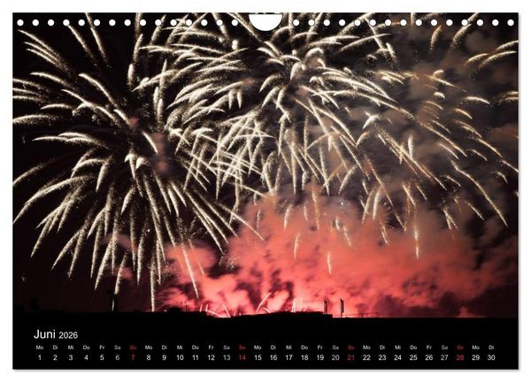 Produktbild: Feuerwerk (Wandkalender 2026 DIN A4 quer), CALVENDO Monatskalender