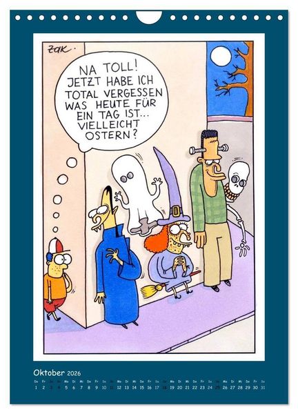 Produktbild: Na Toll! Comics von Martin Zak (Wandkalender 2026 DIN A4 hoch), CALVENDO Monatskalender