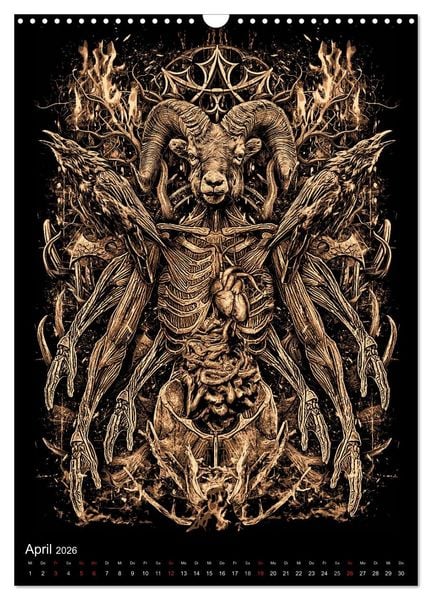 Produktbild: BLOODBOY/FEAR ILLUSTRATION (Wandkalender 2026 DIN A3 hoch), CALVENDO Monatskalender