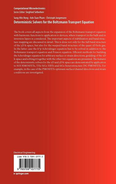 Produktbild: Deterministic Solvers for the Boltzmann Transport Equation