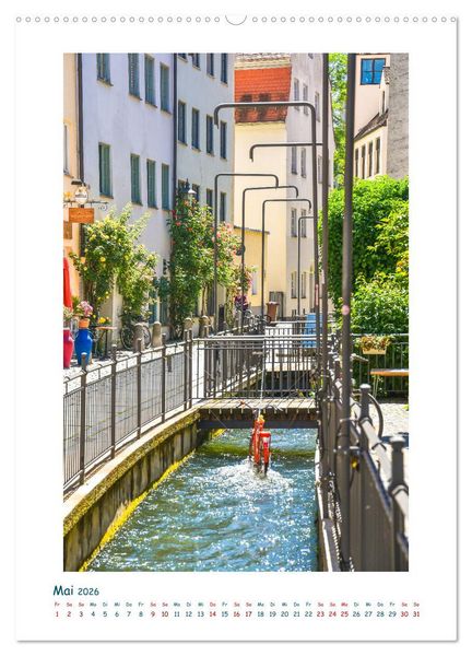Produktbild: Augsburg - Gesichter einer Stadt (Wandkalender 2026 DIN A2 hoch), CALVENDO Monatskalender