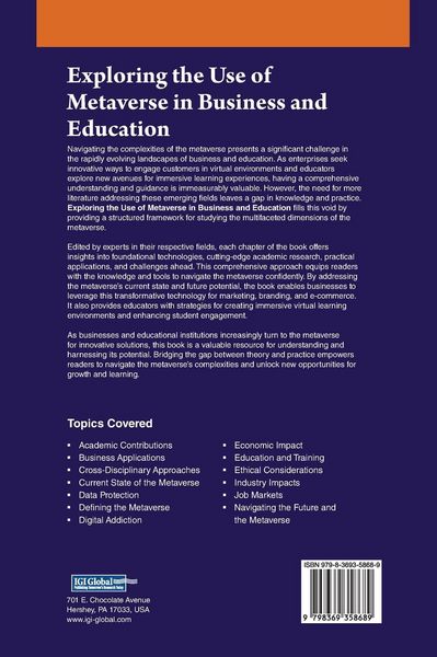 Produktbild: Exploring the Use of Metaverse in Business and Education