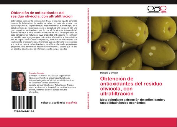 Produktbild: Obtenci&oacute;n de antioxidantes del residuo oliv&iacute;cola, con ultrafiltraci&oacute;n