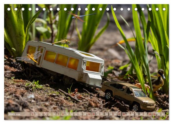 Produktbild: Miniature Caravaning: Gro&szlig;es Abenteuer mit kleinem Camper (Tischkalender 2026 DIN A5 quer), CALVENDO Monatskalender